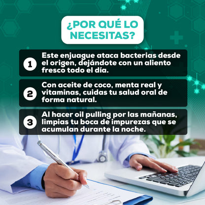 Enjuague Bucal Natural Ayurvédico Blanqueador