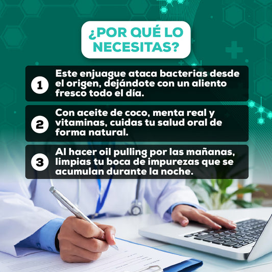 Enjuague Bucal Natural Ayurvédico Blanqueador