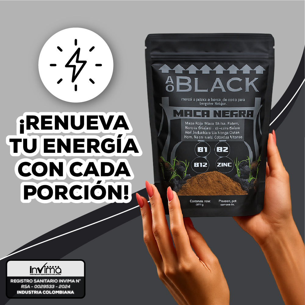 AO BLACK: Potencia Vital y Rendimiento Superior