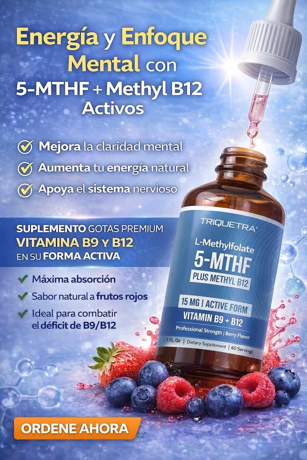 METILFOLATO 5-MTHF ENERGÍA Y MENTE CLARA