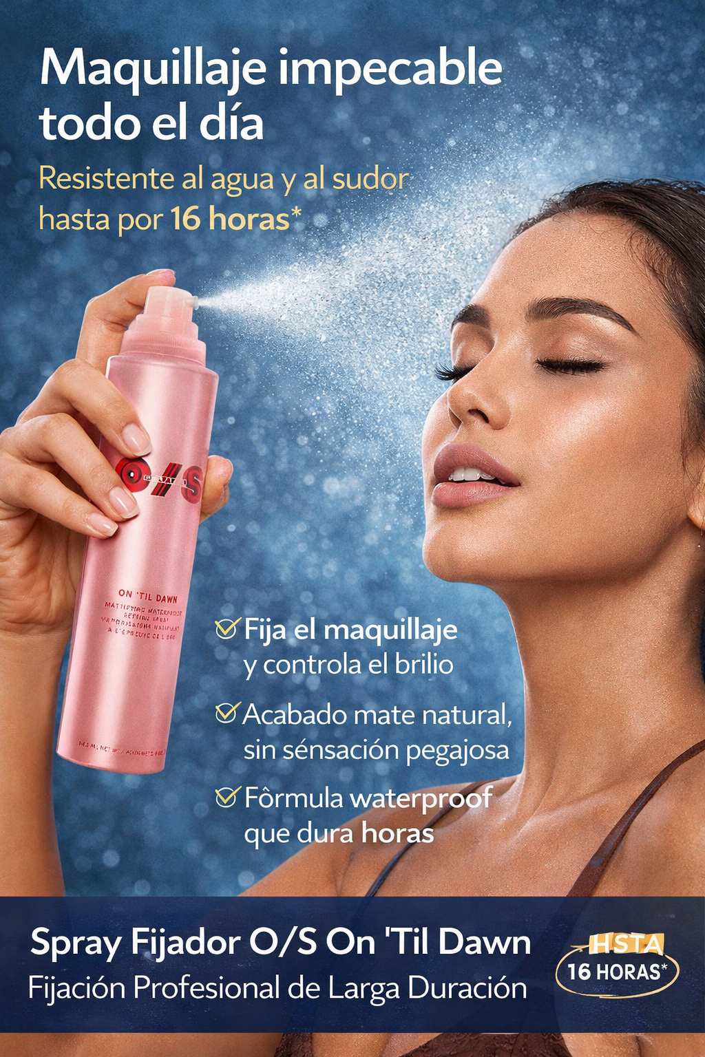 SPRAY MATIFICANTE FIJADOR DE MAQUILLAJE