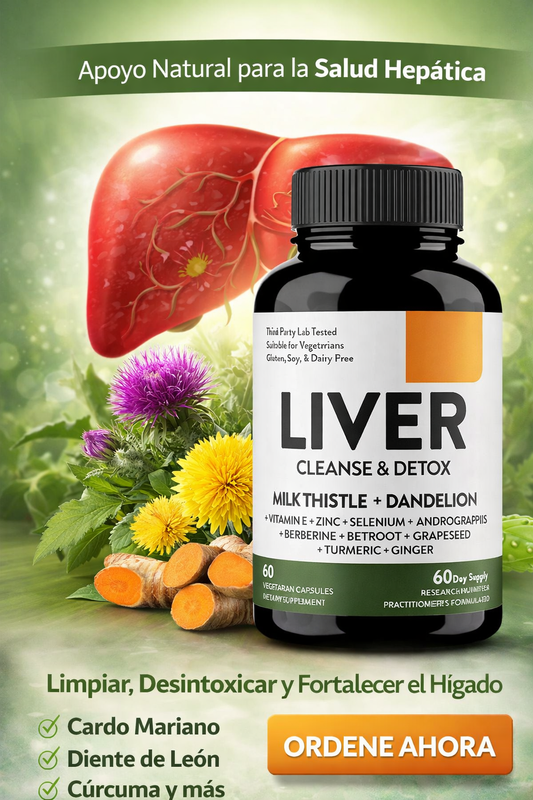 LIVER CLEANSE & DETOX – Suplemento Natural para Apoyo Hepático